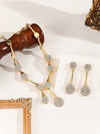 Aurette™ | Ketting- & Oorbellenset met Kristallen Druppel