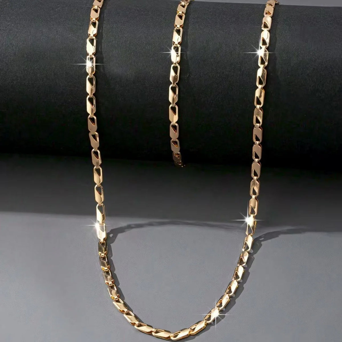 Aurelio™ | Gold-Tone Chain Necklace &amp; Bracelet Set