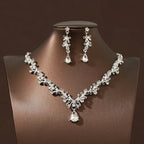Liora™ | Crystal Vine Necklace &amp; Earring Set