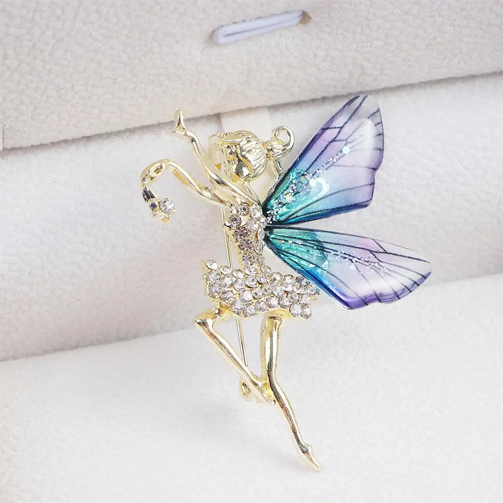 Fayelle™ | Crystal Fairy Wing Brooch