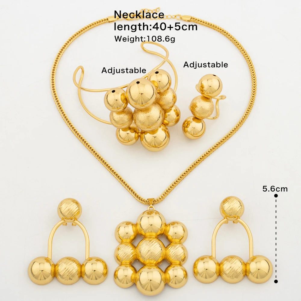 Maribelle™ | Gold-Tone Beaded Statement Jewelry Set