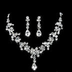 Celestia™ | Crystal Cascade Necklace &amp; Earring Set