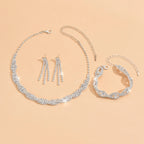Celestine™ | Kristallen Ketting-, Oorbellen- & Armbandset