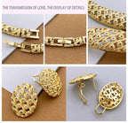 Marcelline™ | Ornate Gold-Tone 4-Piece Jewelry Set