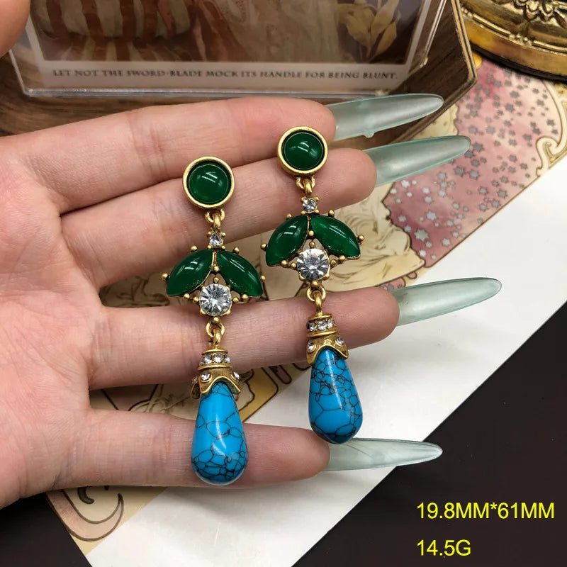 Emeraldia™ | Green &amp; Turquoise Statement Necklace