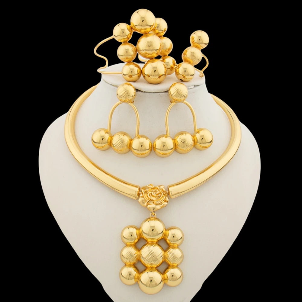 Maribelle™ | Gold-Tone Beaded Statement Jewelry Set