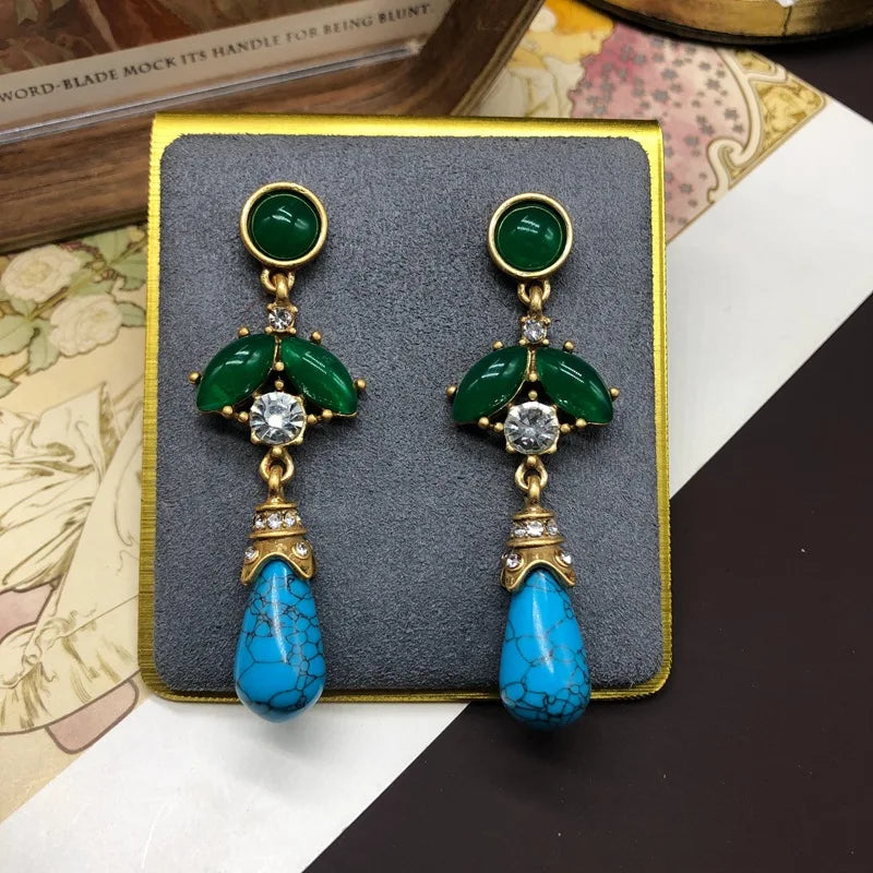 Emeraldia™ | Green &amp; Turquoise Statement Necklace