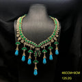 Emeraldia™ | Green &amp; Turquoise Statement Necklace