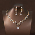 Liora™ | Crystal Vine Necklace &amp; Earring Set