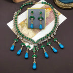 Emeraldia™ | Green &amp; Turquoise Statement Necklace