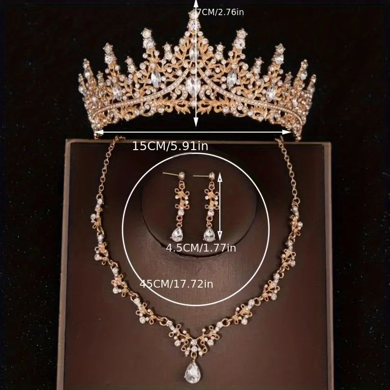 Liora™ | Crystal Vine Necklace &amp; Earring Set