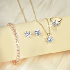Elara™ | Crystal Solitaire Jewelry Set