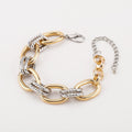 Aurevia™ | Two-Tone Statement Link Bracelet