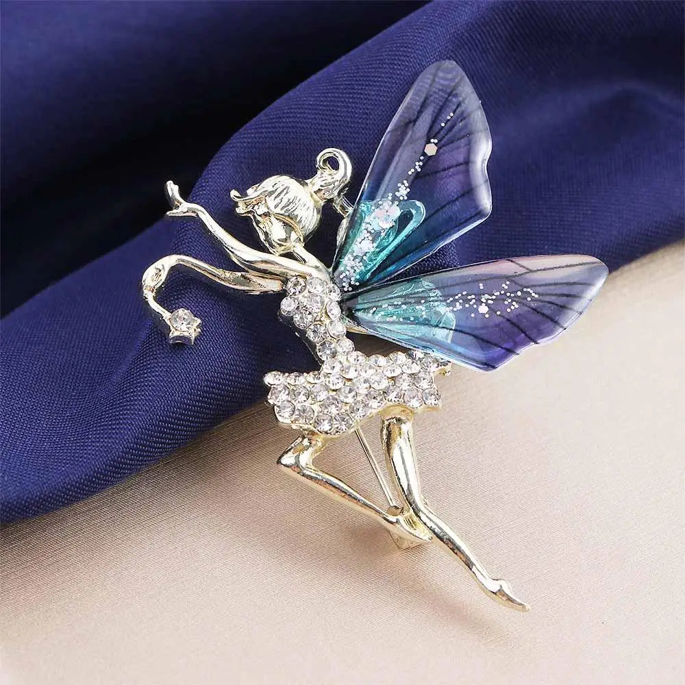 Fayelle™ | Crystal Fairy Wing Brooch