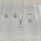 Elara™ | Crystal Solitaire Jewelry Set