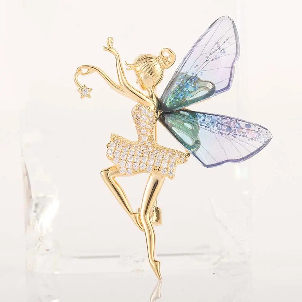 Fayelle™ | Crystal Fairy Wing Brooch