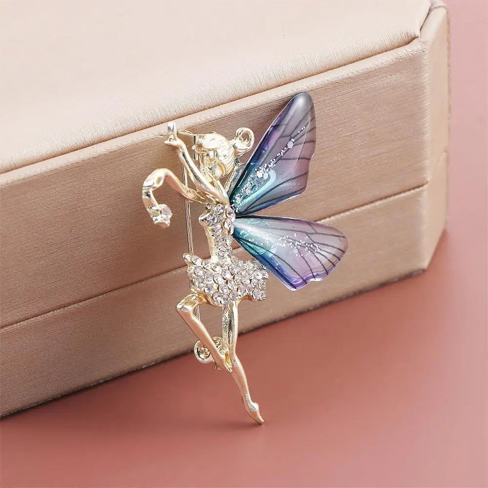 Fayelle™ | Crystal Fairy Wing Brooch