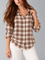 Solene™ | Blouse met Pailletten en Knopen