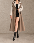 Margot™ | Tweekleurige Double-Breasted Trenchcoat