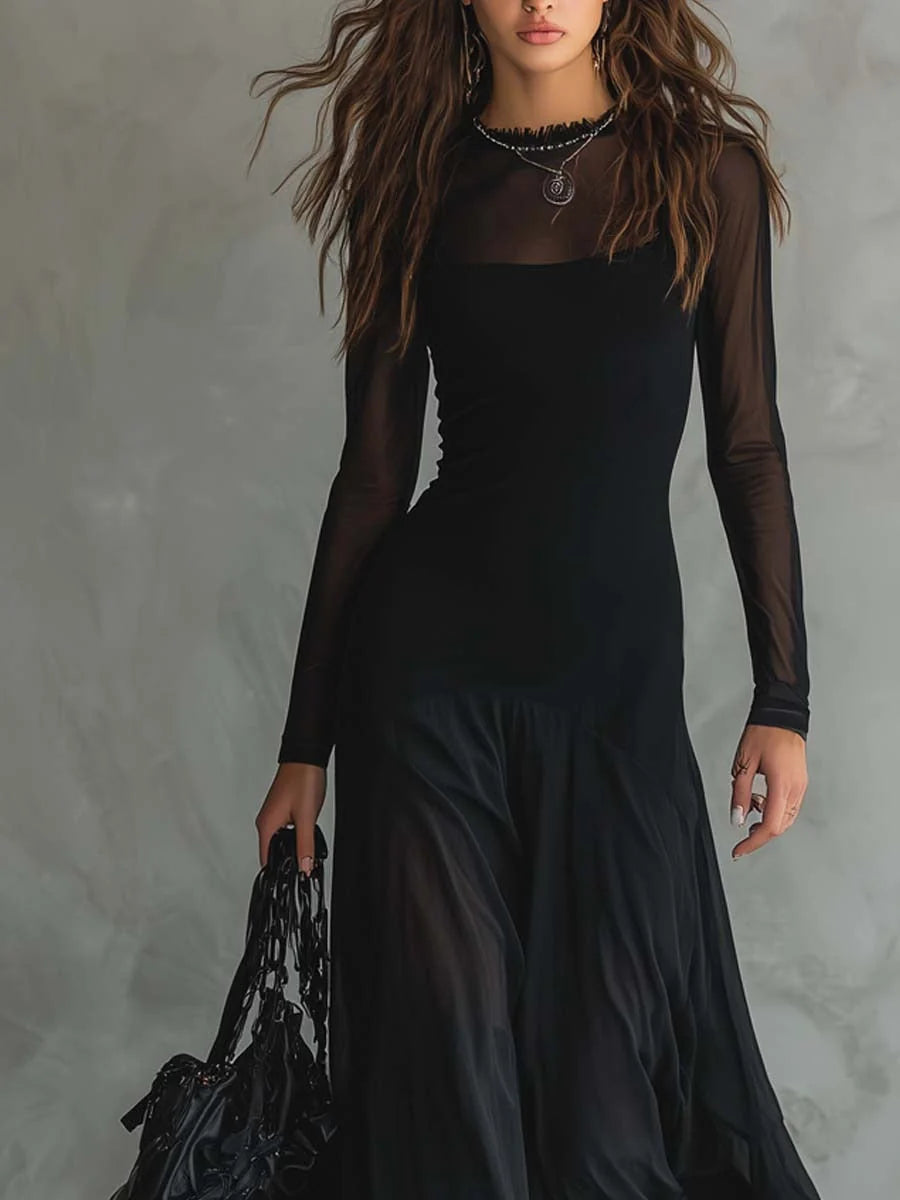 Ziva™ | Elegante Soepelvallende Maxi Jurk met Tijdloze Uitstraling
