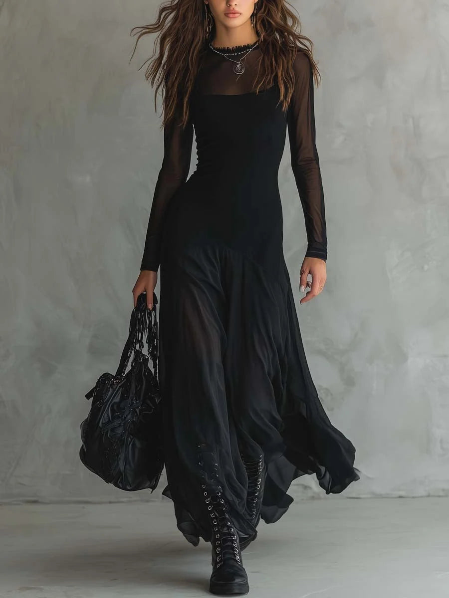 Ziva™ | Elegante Soepelvallende Maxi Jurk met Tijdloze Uitstraling