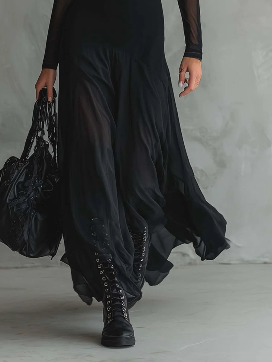 Ziva™ | Elegante Soepelvallende Maxi Jurk met Tijdloze Uitstraling