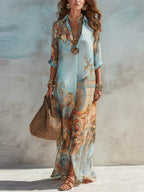 Cleo™ | Elegante Mediterrane Blousejurk