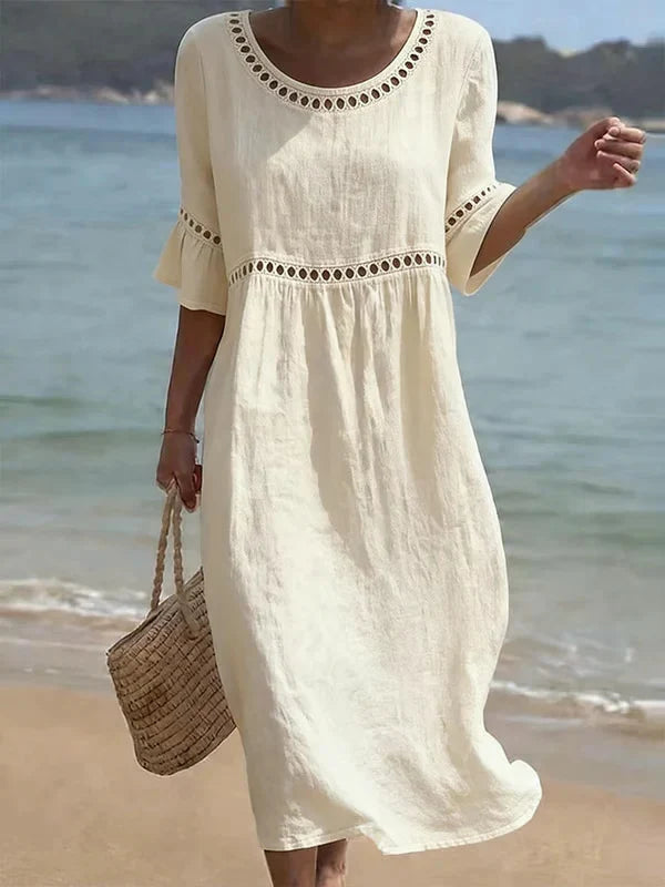 Amara™ | Elegant Tummy-Covering Midi Dress