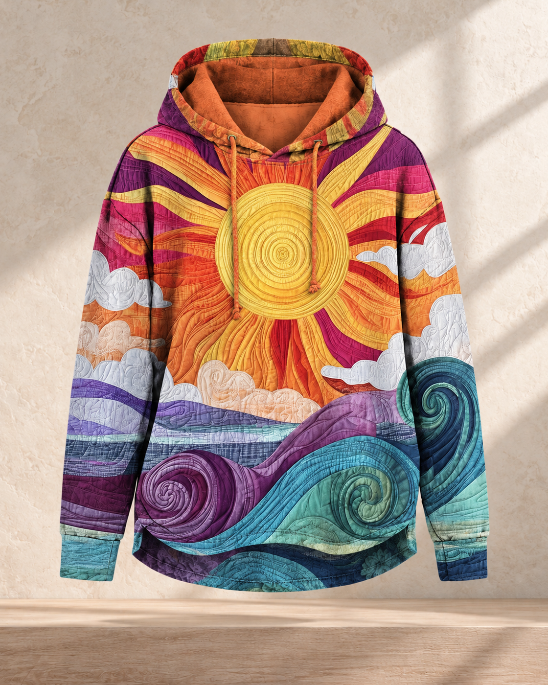 Women's Digital Printing Casual Loose Sweatshirt — DHK242012P23