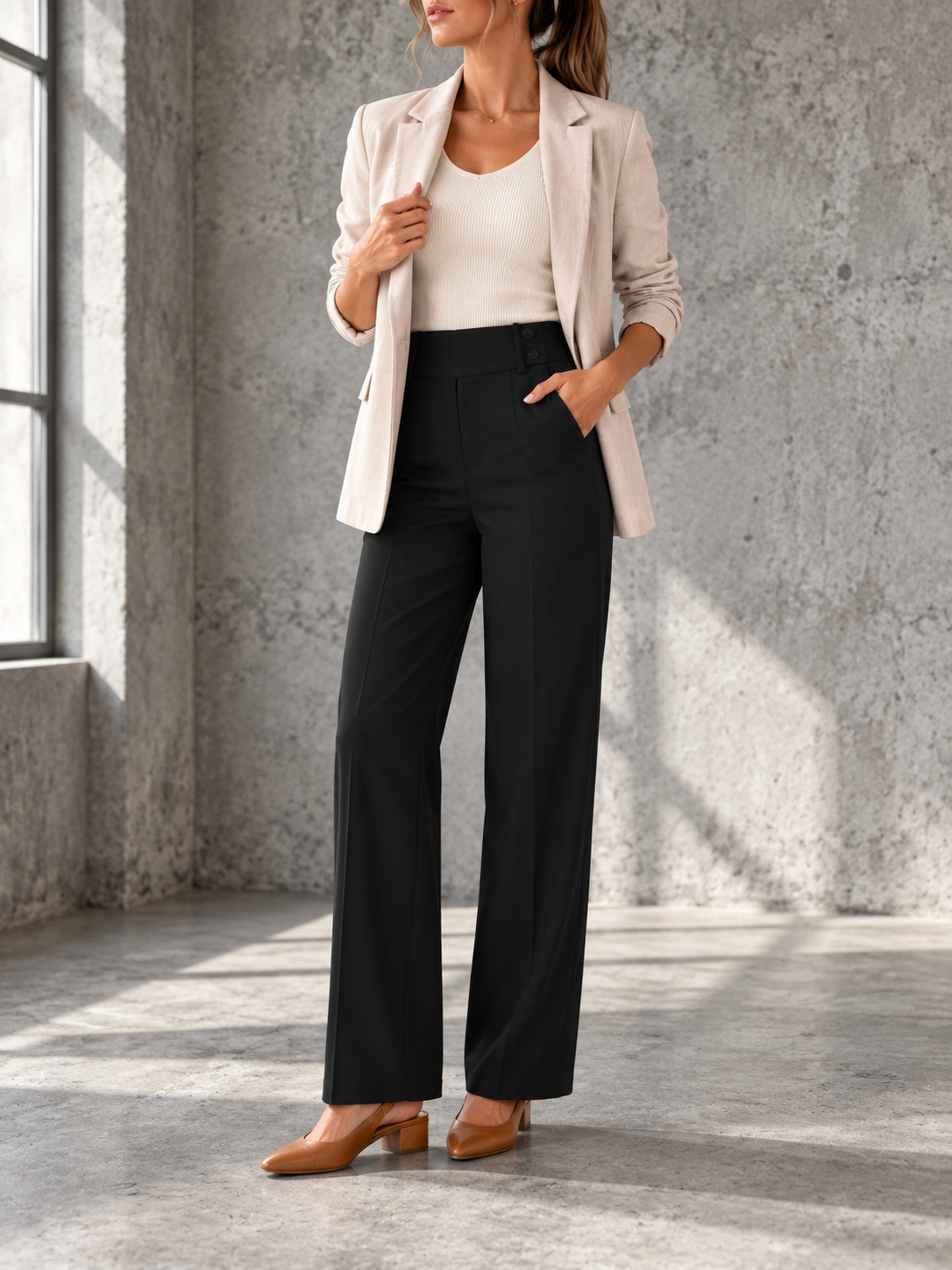 Sanne™ | Elegante Broek met Wijde Pijpen – foto 3