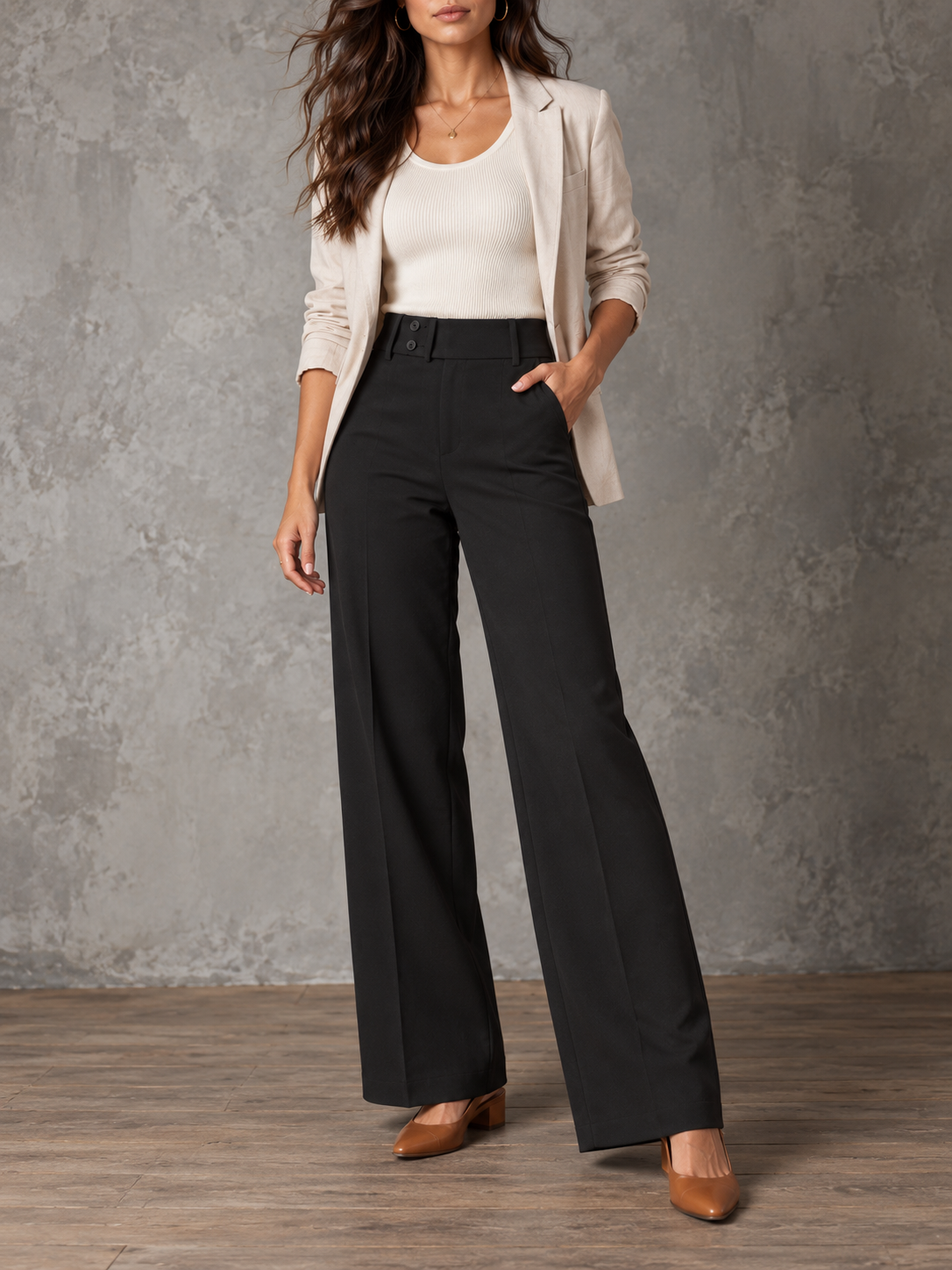 Sanne™ | Elegante Broek met Wijde Pijpen – foto 5