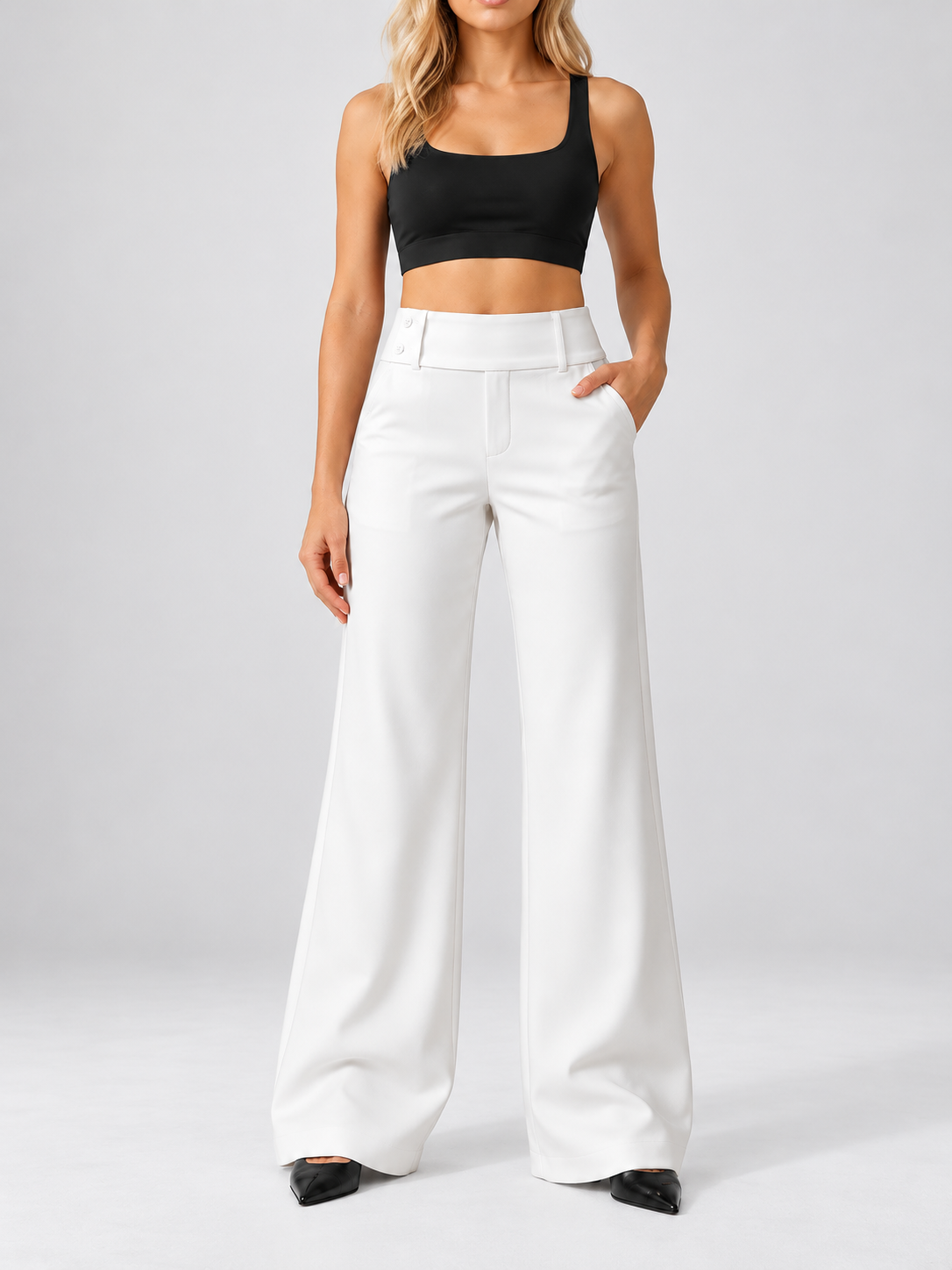 Sanne™ | Elegante Broek met Wijde Pijpen – foto 12