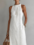 Marit™ | Airy Tummy-Camouflaging Embroidered Dress