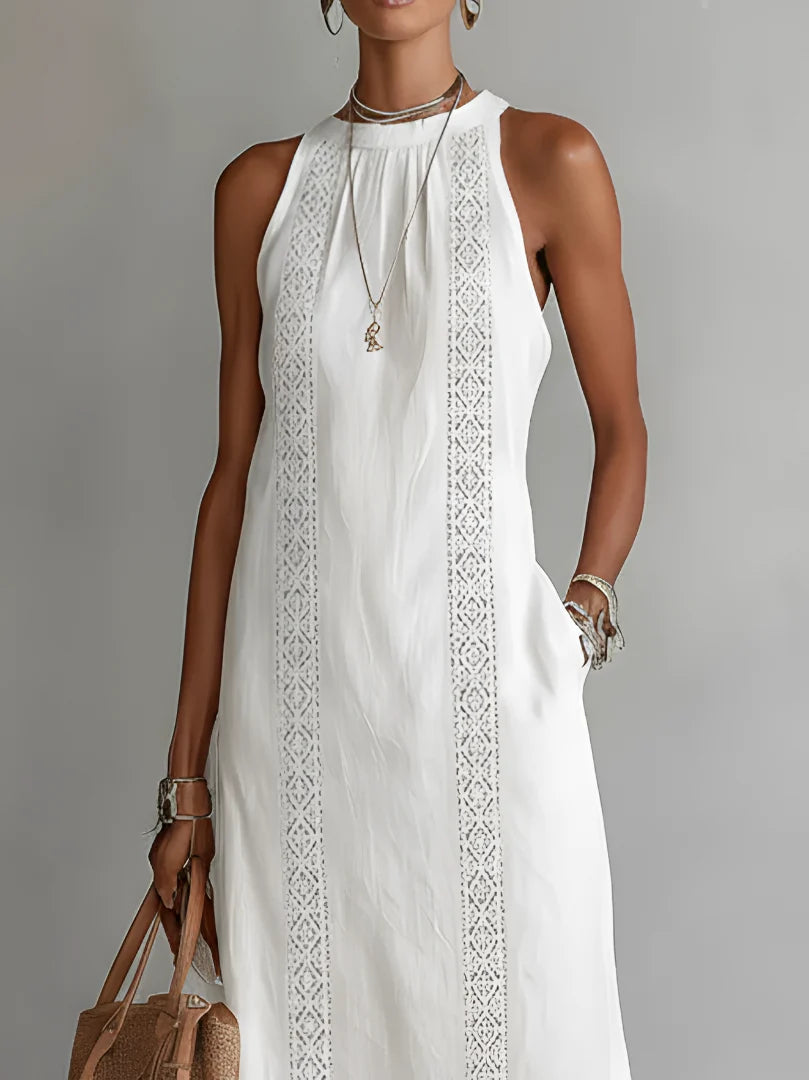 Marit™ | Airy Tummy-Camouflaging Embroidered Dress