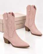 Elara-Mae™ | Blush Western Laarzen